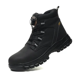 Steel Toe Cap Lightweight Breathable Safety Sneakers for Work - Anti - Smash and Anti - Puncture Protection (682Black)