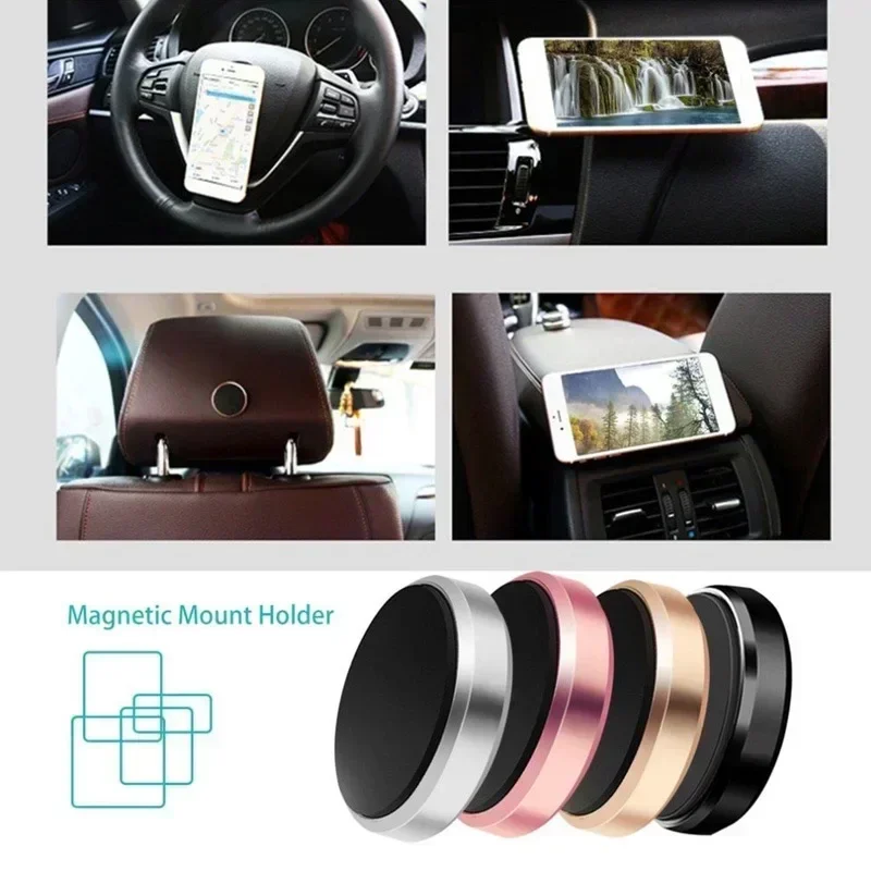 Magnetic Phone Car Holder Stand Universal Magnetic Mount Bracket Stick on Car Dashboard Wall for iPhone Samsung Xiaomi Huawei