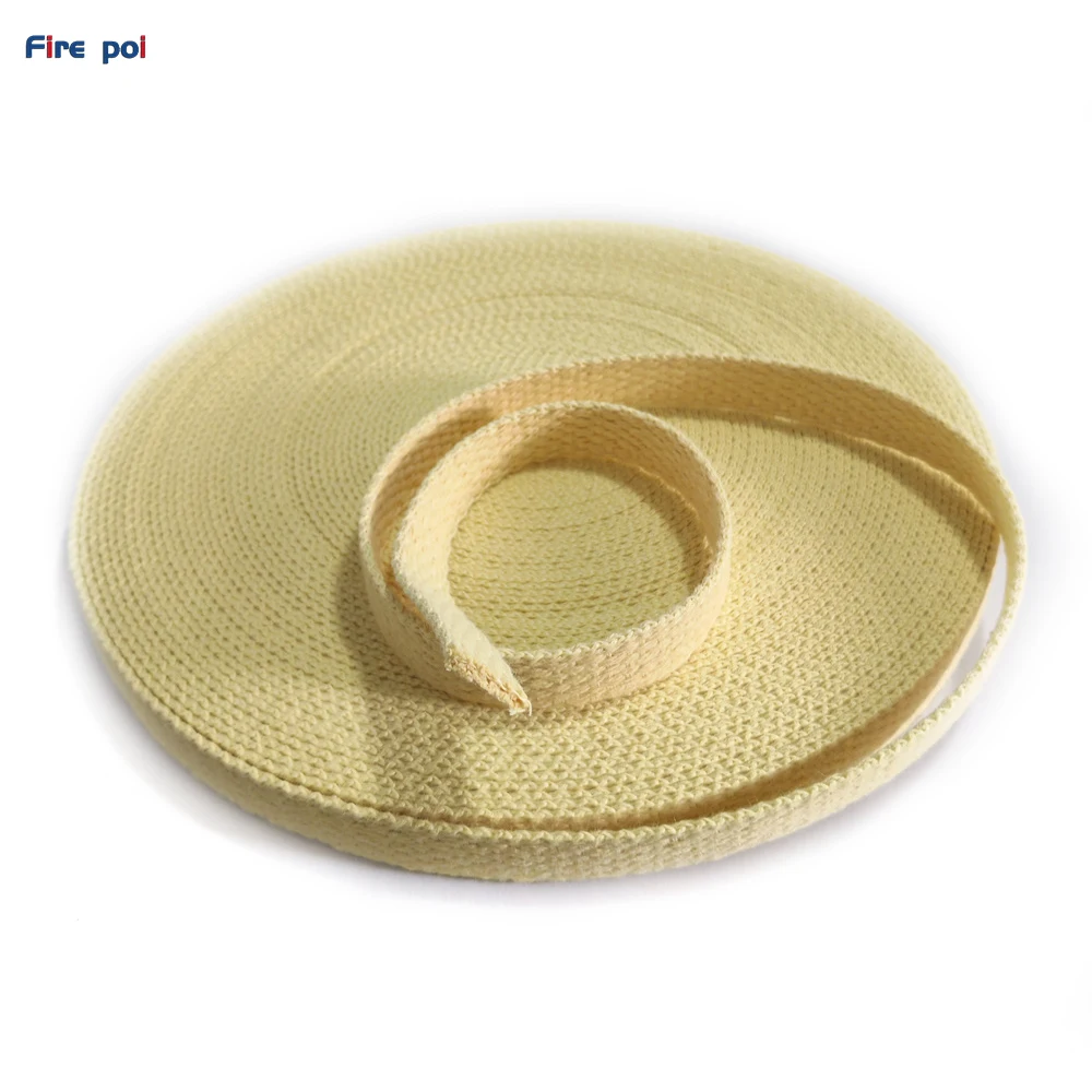 Fire flowing art prop wick Width 19mm thickness 3mm 100% Kevlar wicking  PuR Flat Wicking 2