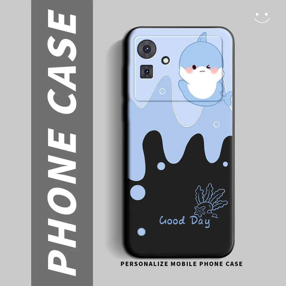 Cartoon Couple Shockproof Silicone Soft TPU Phone Case - Fashionable Back Cover