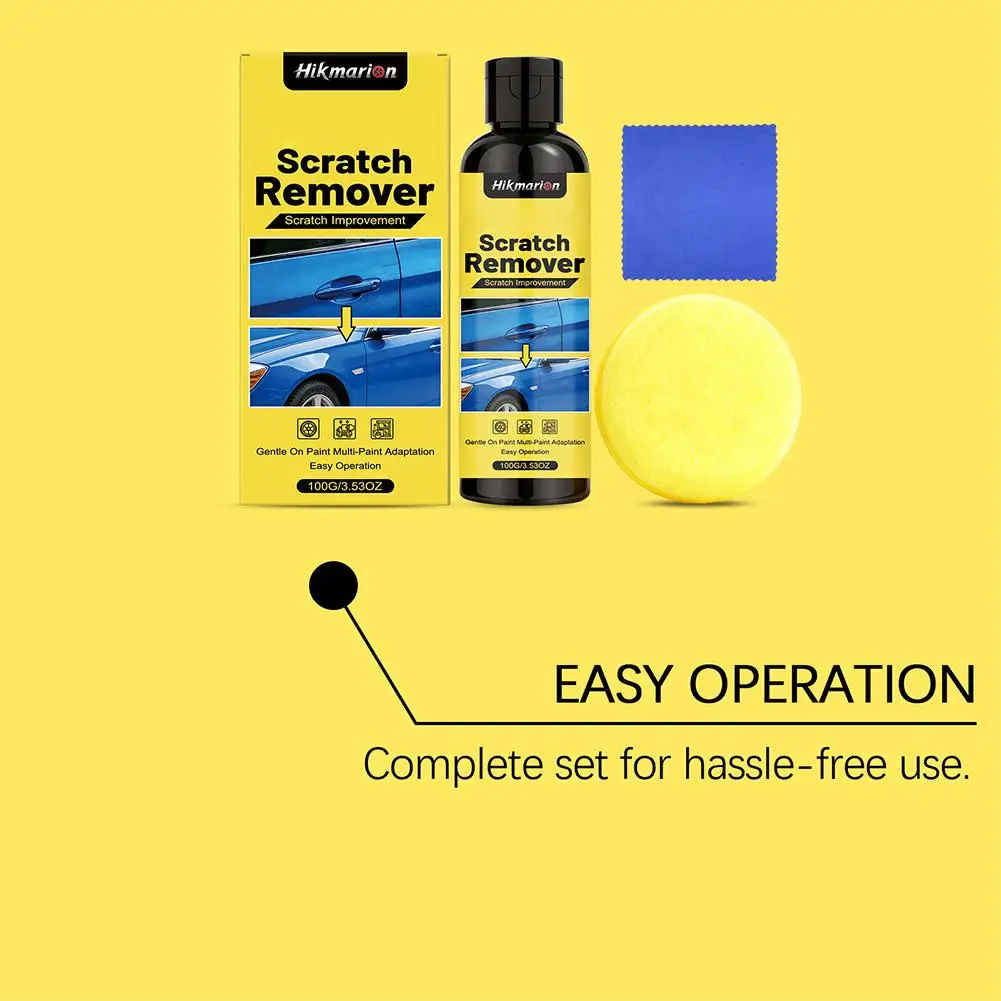Car Scratch Repair Polish Wax Removes Fine Scratches & Restores Shine,Gentle Formula Paint Care for Daily Maintenance Protection - 5