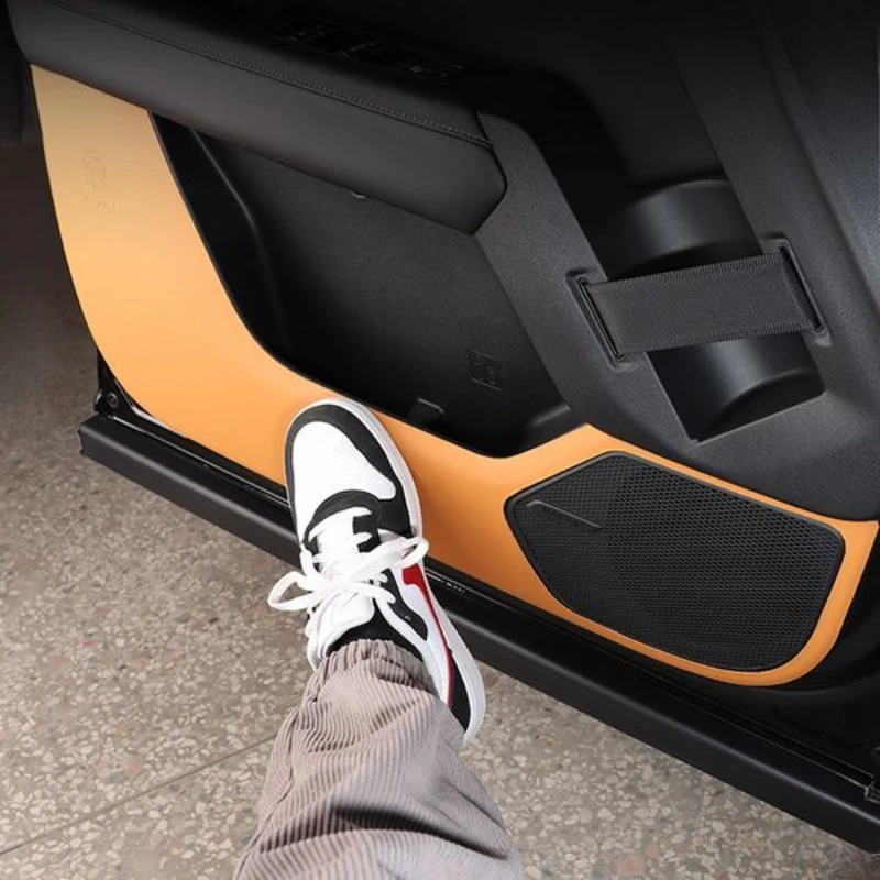 Car Door Anti-kick Mats for Great Wall Haval Dargo 2th Protective Pad Cover Wear-Resistance Leather Interior Accessories
