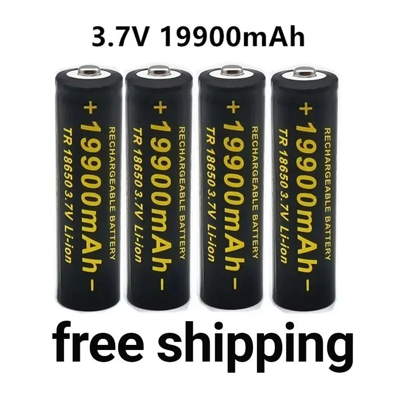 

100% New 3.7V 18650 19900mAh High Capacity Battery Flashlight Battery with Lithium-ion Battery Can Be Used for Alarm Clocks