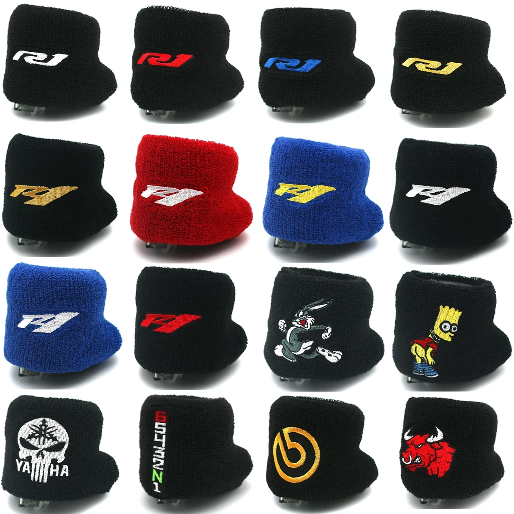 Motorcycle 3D Front Fluid Oil Brake Reservoir Sock Cover For Yamaha YZF