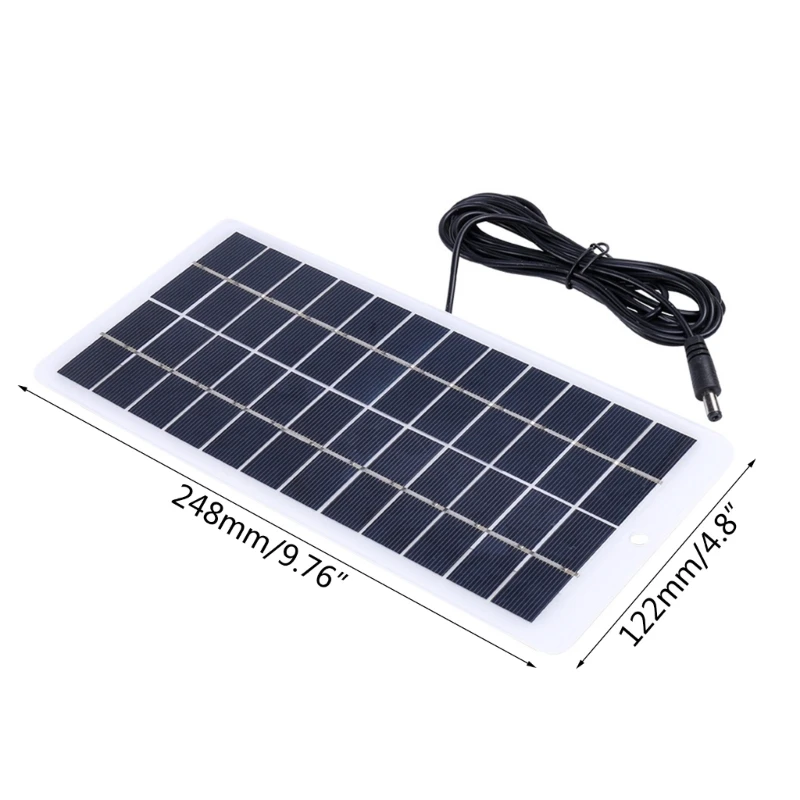 25x12cm 10w Solar Panel Portable 12v Small Solar Plate Cells High  Conversion For 9-12v Battery Outdoor Lamp Pump Monitor - Solar Cells, Solar  Panel - AliExpress
