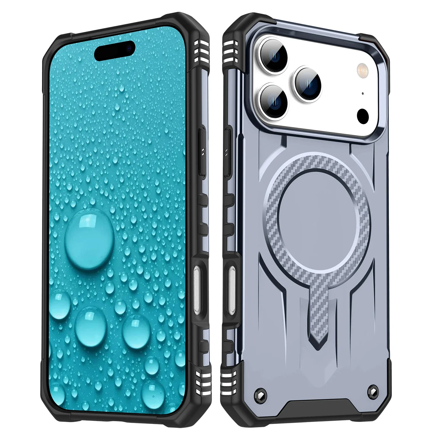 Shockproof Magnetic Armour Case - Heavy Duty Rugged Cover with Magsafe Compatibility