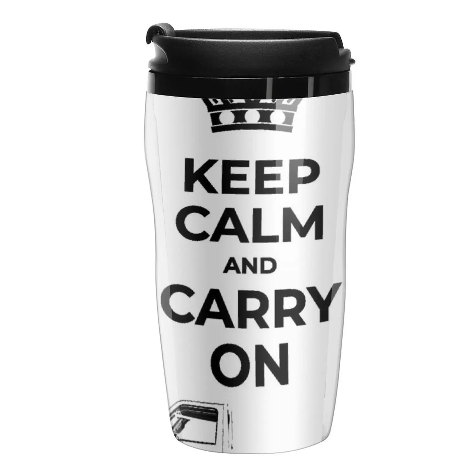 

New Keep Calm and Carry On Travel Coffee Mug Beautiful Tea Cups Thermal Glass For Coffee Thermos Cup Elegant Coffee Cups