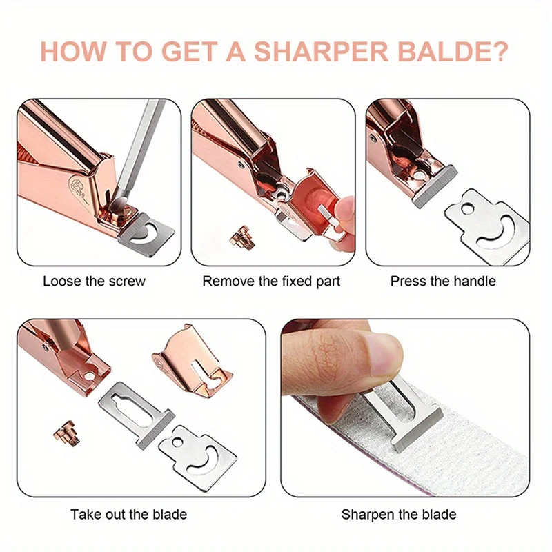 1Pcs Stainless Steel U-Shape Nail Clipper Precision Toenail Clipper Manicure Pedicure Nail Cutter