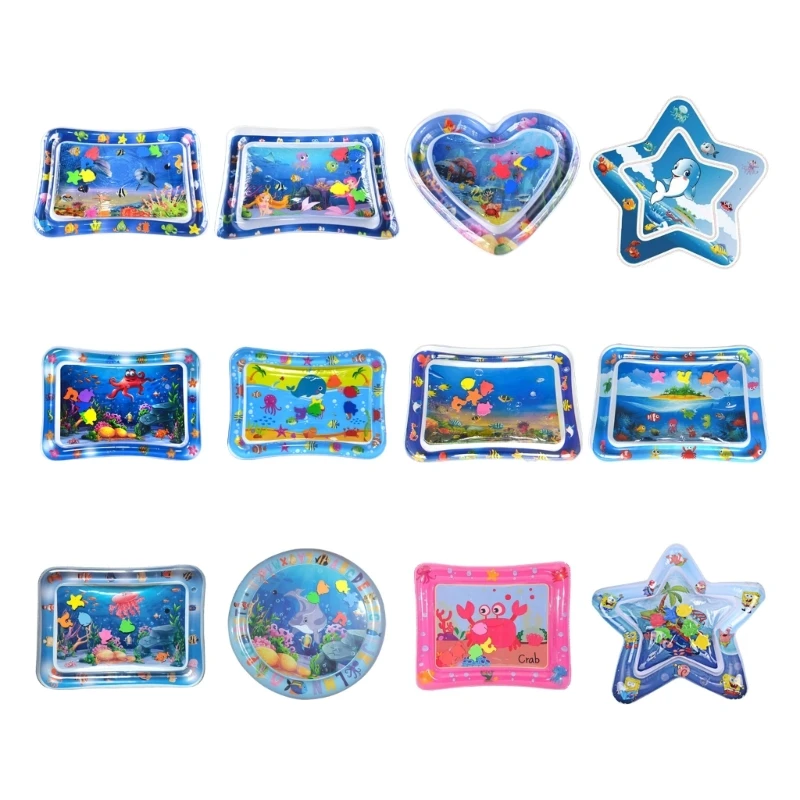 

F62D Baby Tummy Times Water Mat Gift for 3 6 9 12 Month Newborn Boy Girl Toddler