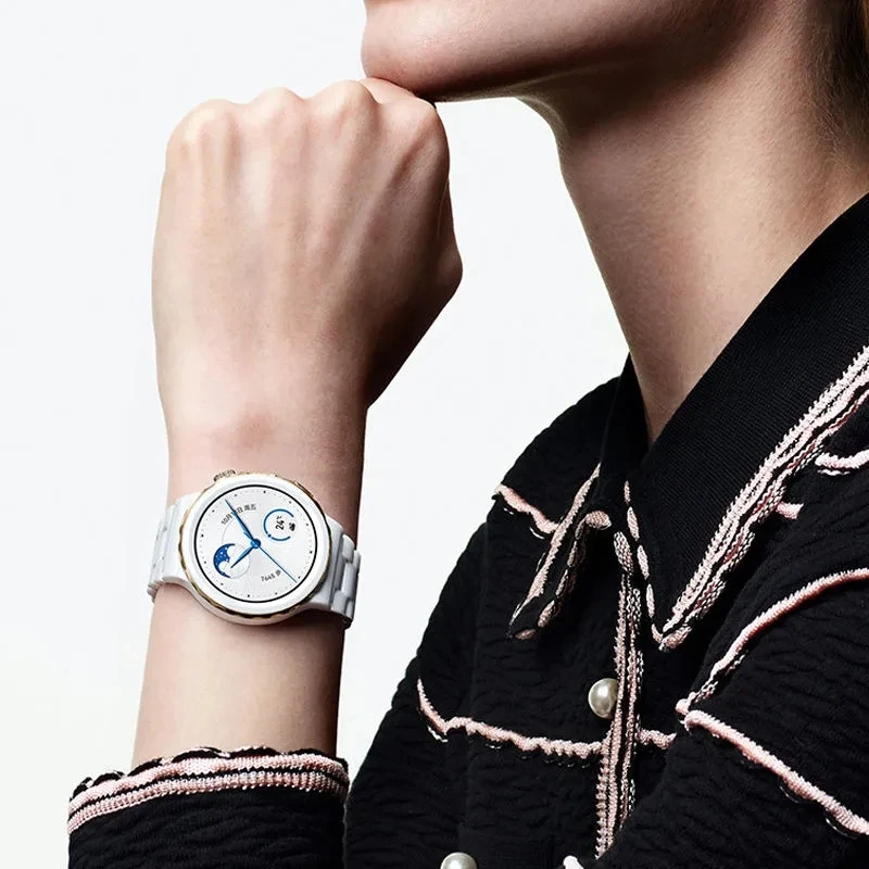 20mm  Ceramic Strap For Huawei Watch GT 3 Pro 43m,White Ceramic Watchband For Huawei Watch GT3 42mm / GT2 42mmWristband