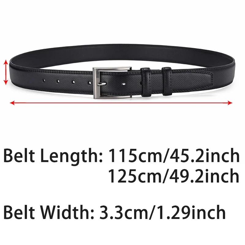 Men's Belt 2024New Casual Business Alloy Buckle Belt High End Luxury Authentic Fashion Belt Jeans Belt Gift for Boyfriend Or Dad