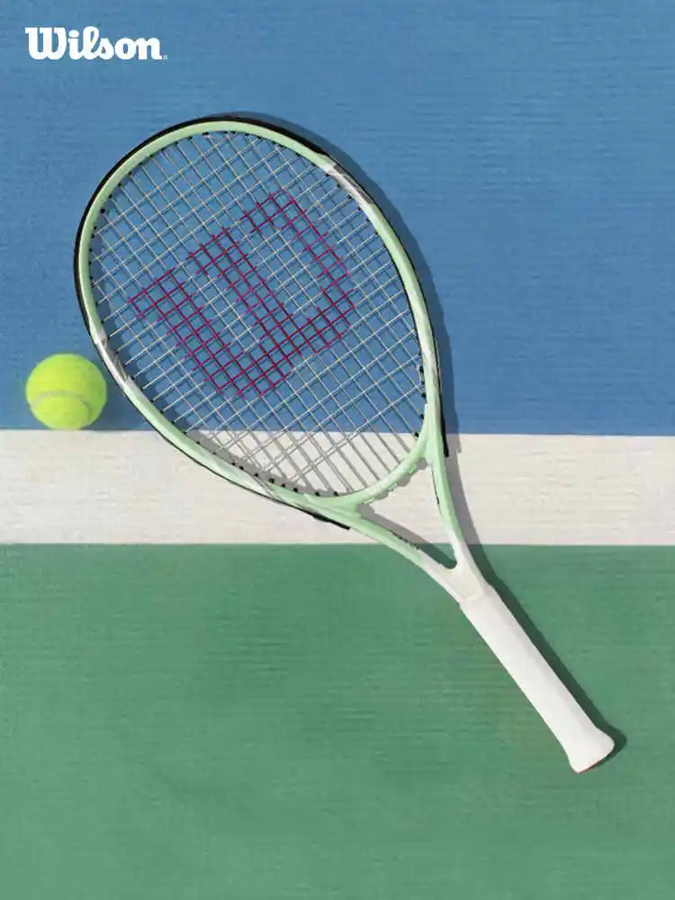 WILSON Original Tennis Rackets Single Play with Line Self-Practice Professional Beginner Elastic Tennis Racket Men Women Racket
