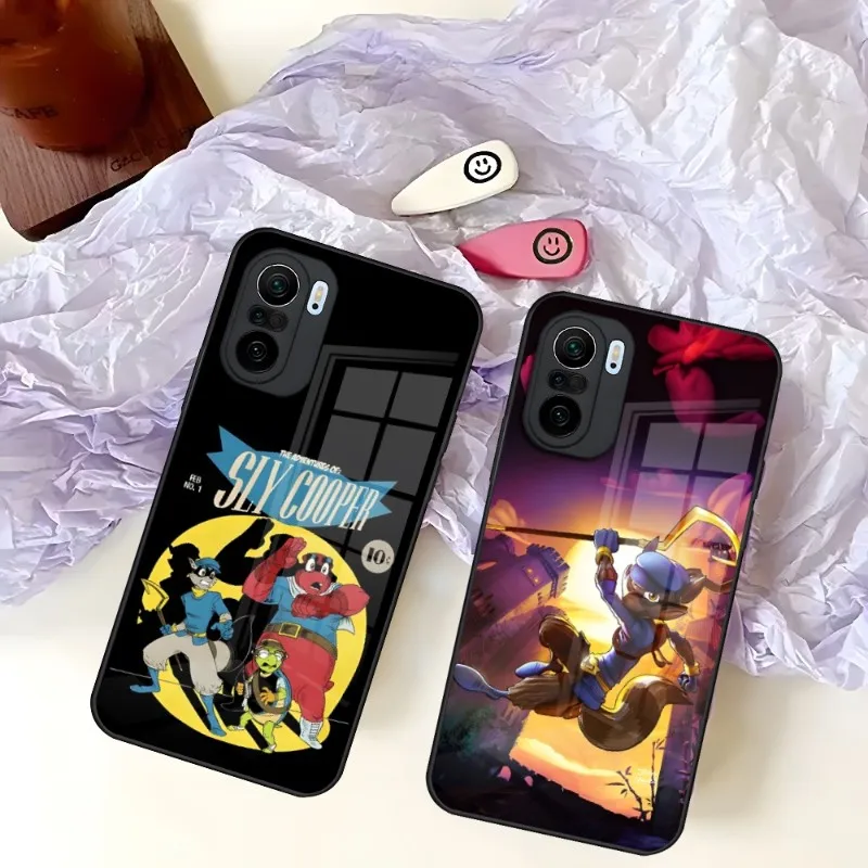 Gioco Cartoon Sly Cooper Custodia Per Telefono Per Xiaomi 13 12 X Redmi Note 11 10 S Lite T Pro Poco M4 X3 Glass