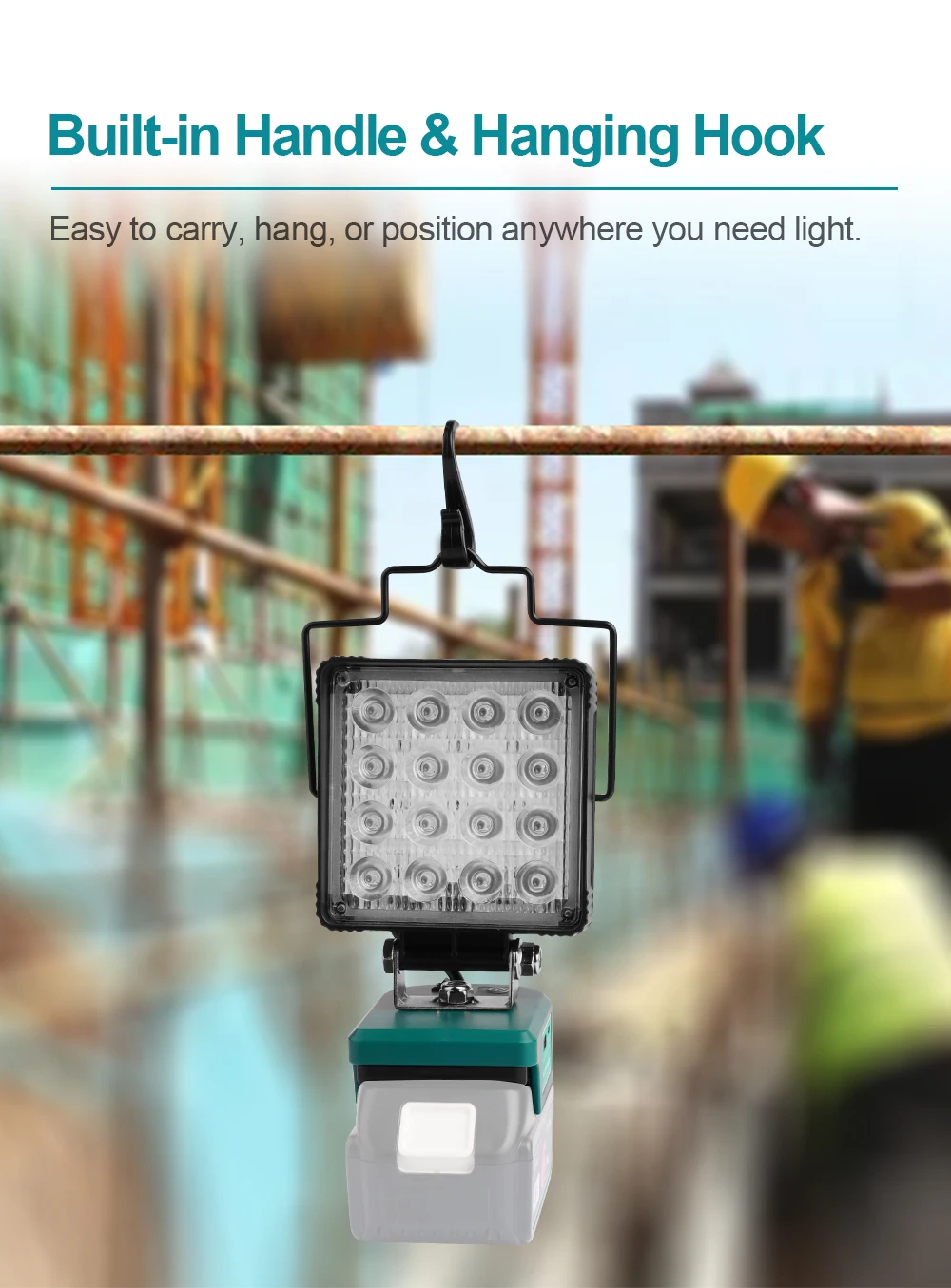 LED Work Light for Makita 18V Battery Portable Outdoors Floodlight Camping lamp