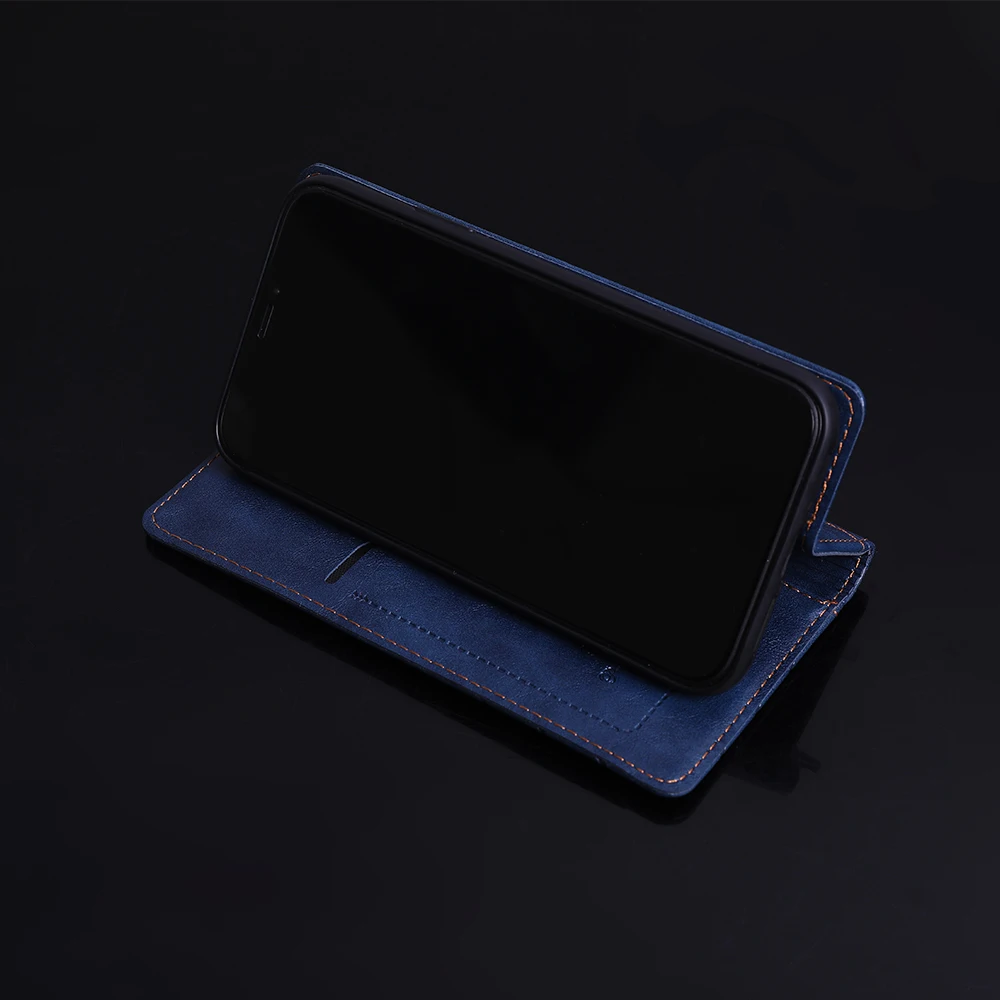 Premium Flip Magnetic Leather Back Case Cover