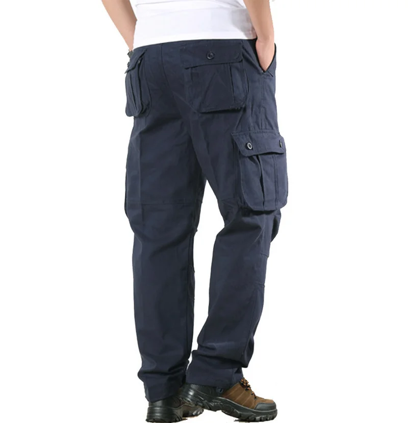 Men Cargo Pants Multi pocket Cargo Trousers Good Quality Male Cotton ...