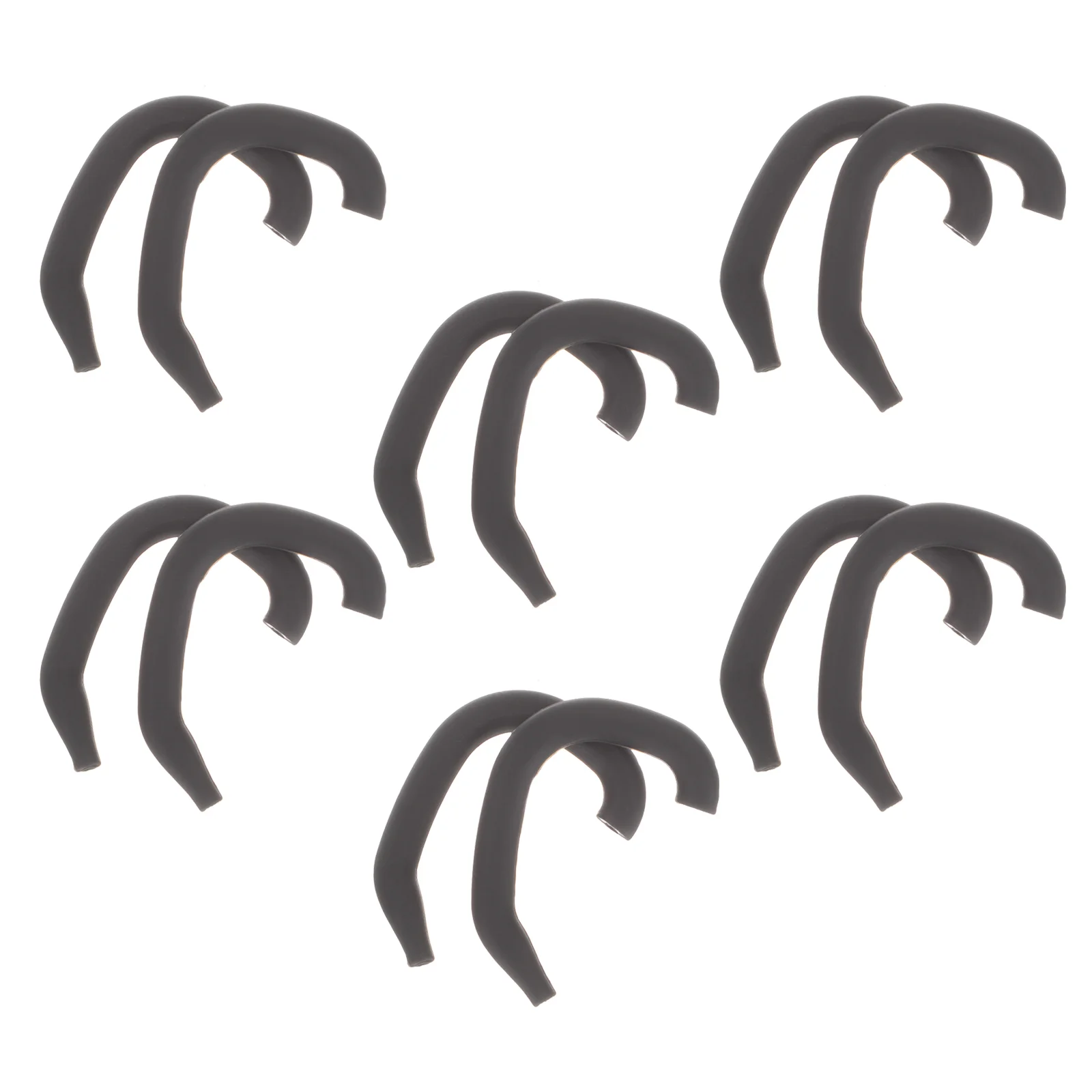 

6 пар профессиональных выступающих корректоров для ушей для малышей, силиконовые инструменты для коррекции ушной раковины (черный)