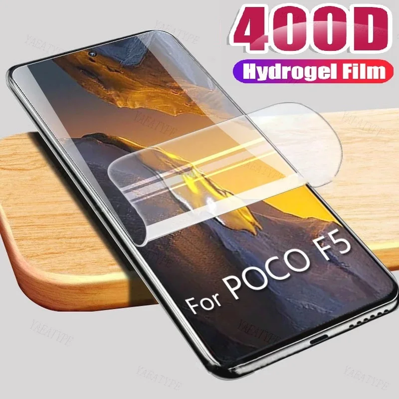 

Hydrogel Film Cover For Xiaomi Mi Pocophone Poco F5 Poko F 5 Pro F5Pro 5G 6.67" 9H Premium Screen Protector Phone Film