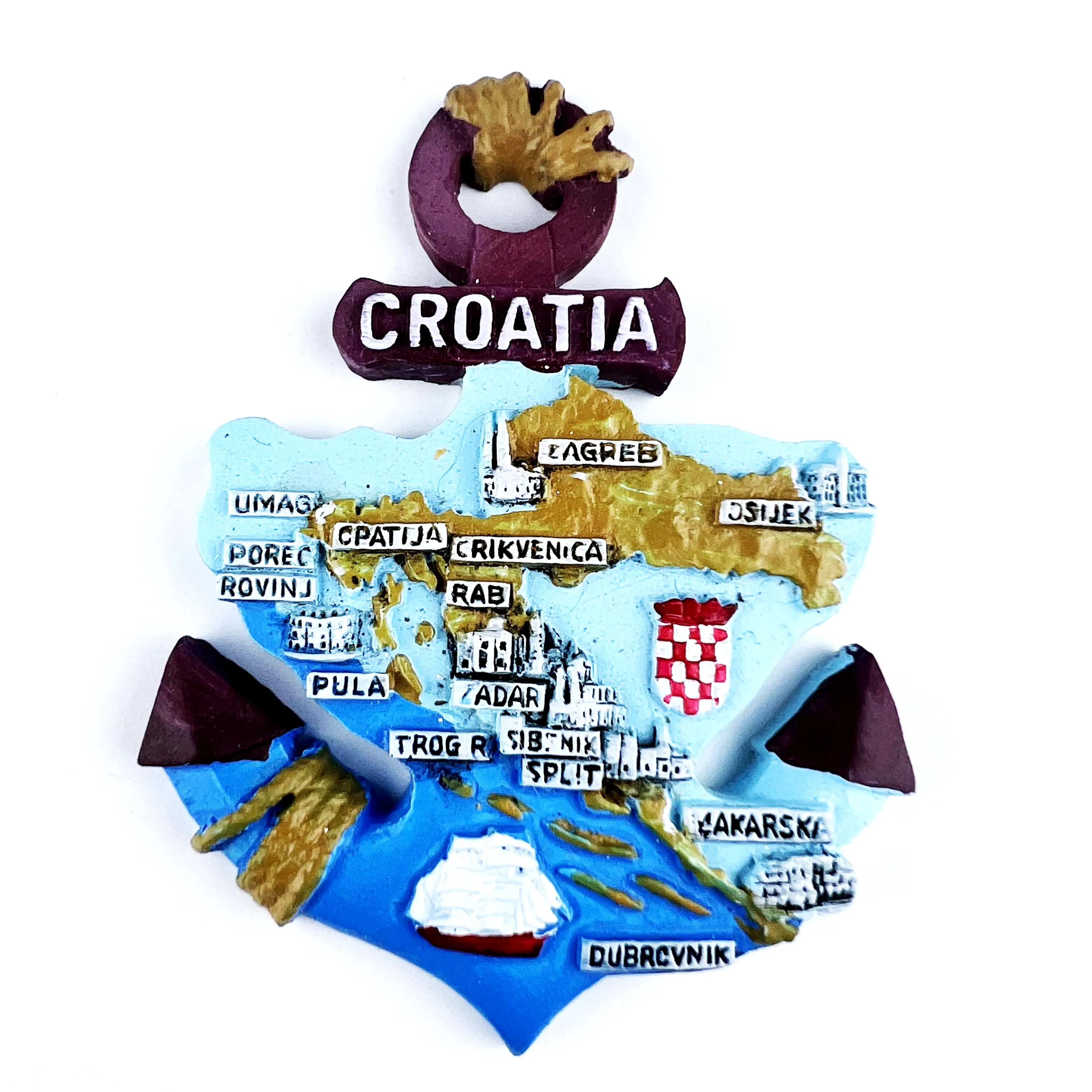 Europe Croatia Amorous Feelings Fridge Magnets Tourist Souvenirs Crafts Refrigerator magnet Decoration Articles Handicraft Gifts magnetic fridge magnets refrigerator decor