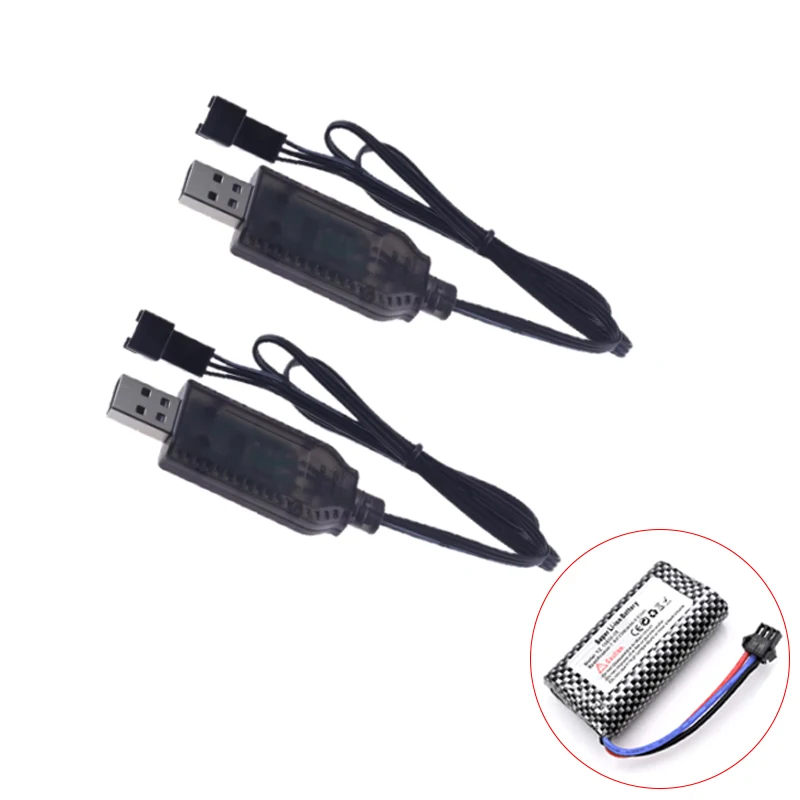 MN82 USB Ladegerät Kabel Für Mangniu MN78 Cherokee Fernbedienung Auto MN128 7,4 V 1000 mah Batterie Ladegerät Ersatzteile