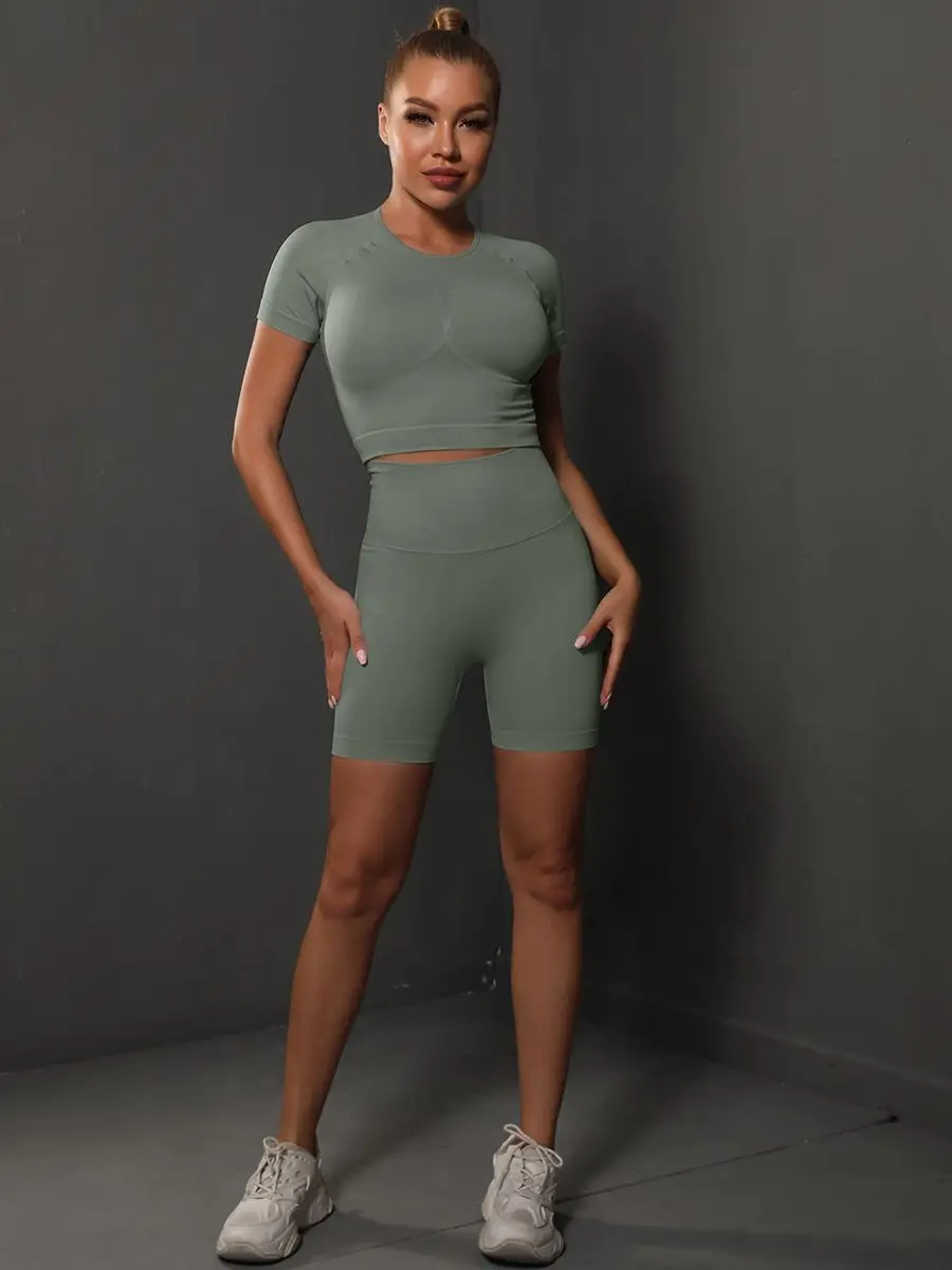 gray shorts fullset