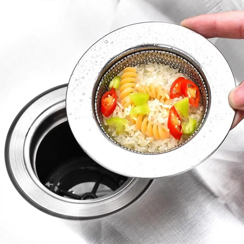 Stainless Steel Kitchen Sink Strainer Hair Catcher Sink Garbage Disposal Drain Stopper Bathroom Filter Kitchen Supplies