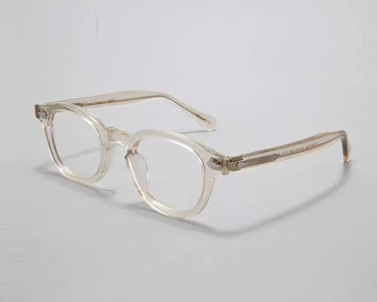 Johnny Depp Brillen Herren Lemtosh OptaGlasses Brillengestelle Damen Computerbrille Klare Gläser Luxusmarke Vintage Acetat-Rahmen – Detail 8