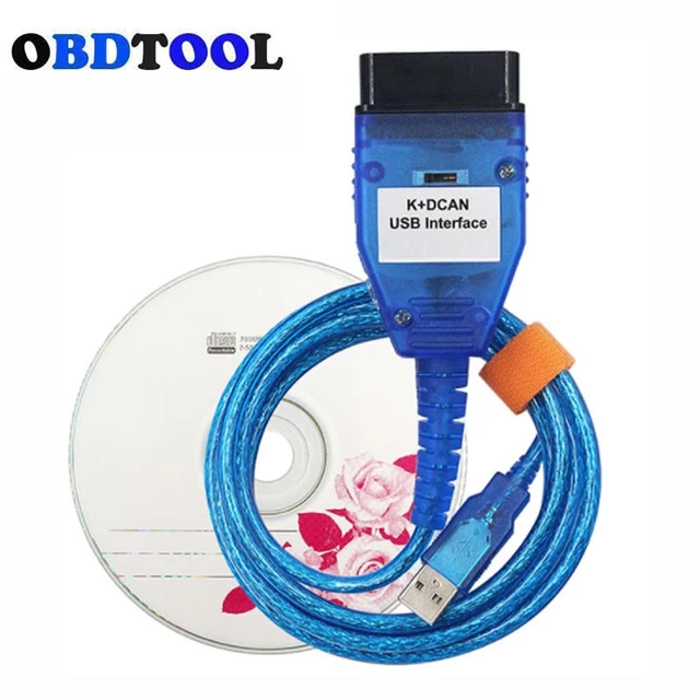 INPA/Ediabas K+DCAN USB Interface OBD2 Car Diagnostic Cable For R56 E87 E93  E70