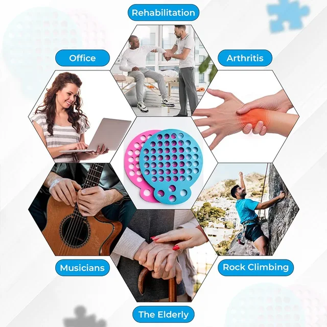 5-1PCS Silicone Finger Gripper Strengthener Trainer Elastic Hand Grip Strengthener Guitar Finger Exerciser Patient Hand Trainer 3