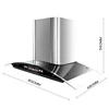 Commercial Range Hood Kitchen Smoke Exhaust Strong Suction Auto Cleaning Side Suction Hood 1