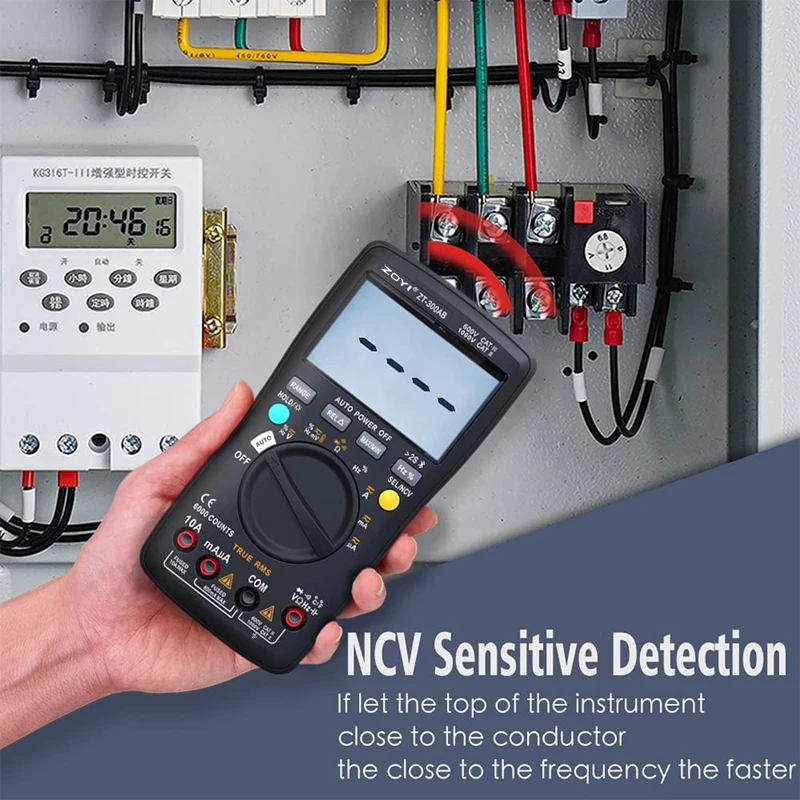 ZT300AB Smart Digital Multimeter 6000 Counts Auto/Manual AC/DC Voltage Current Meter digital multimeter