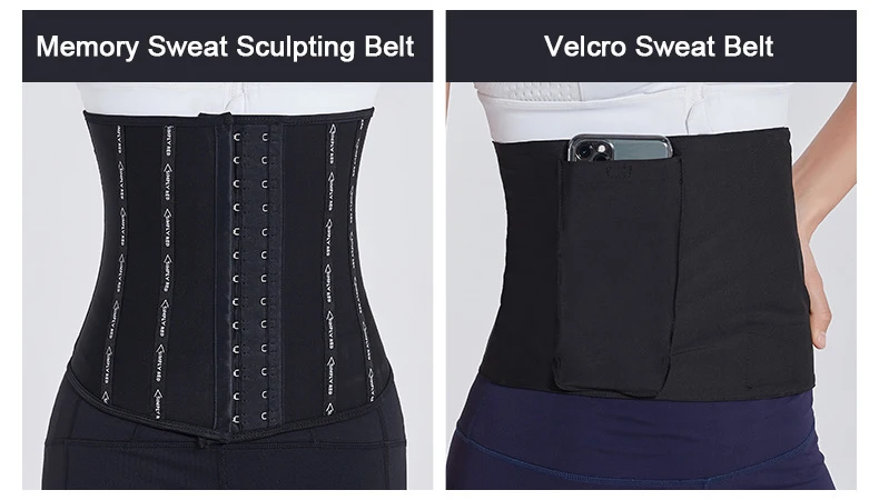 Description Picture 4 of itemSauna Sweat Belt Sweat to Lose Weight Woman Postpartum Waist Trainer Slimming Sheath Woman Flat Belly Fat Burning Girdle