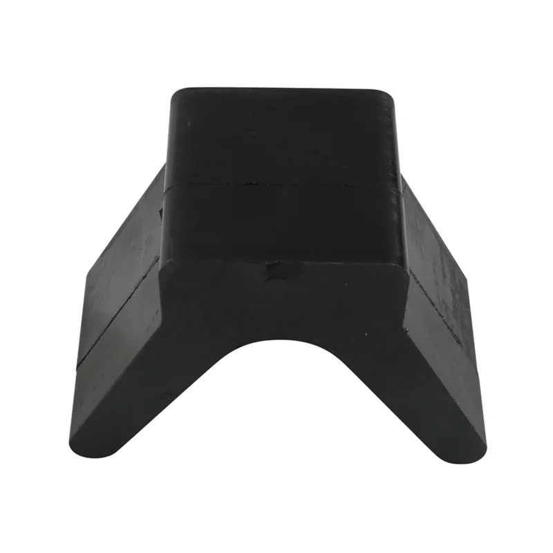 V-Style Boat Trailer Bow Stop Block Trailer Rubber Bow Stop Non Marking Mounting Hole 2 Inch Width 4 Inch V-Span