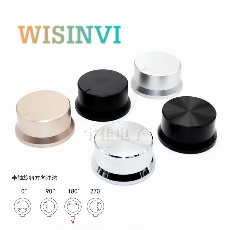 플라스틱 앰프 볼륨 조절 손잡이, 전위차계 손잡이, 주방 가전 스위치 캡, 꽃, D축 구멍, 6mm, 44.5x22mm, 1 개