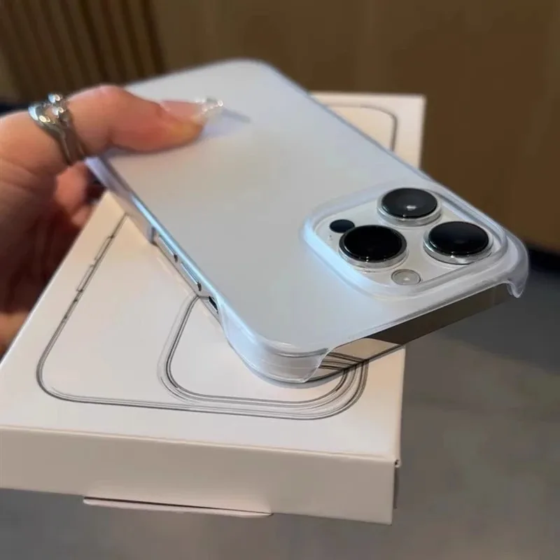 Sleek & Durable Ultra Thin Translucent Phone Case - Shockproof Frameless Clear Cover