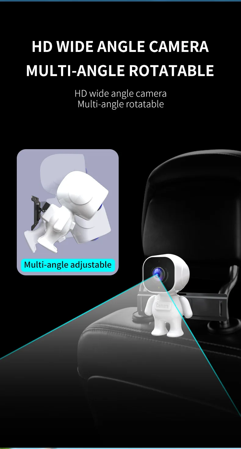 1080HD Night Vision Baby Car Mirror 4.3 Inch Screen Monitor Mount Desktop Rear F