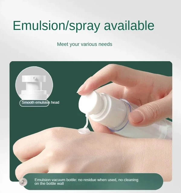 Flaconi Da Viaggio Con Pompa Airless - 3 Pezzi Da 5ml, 10ml, 15ml, Per Cosmetici E Trucco - Foto 10