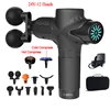 24V Professional Massage Gun With Hot And Cold Compress Electric 12Head High Frequency Fascia Gun Deep Tissue Neck Relax Fitness
