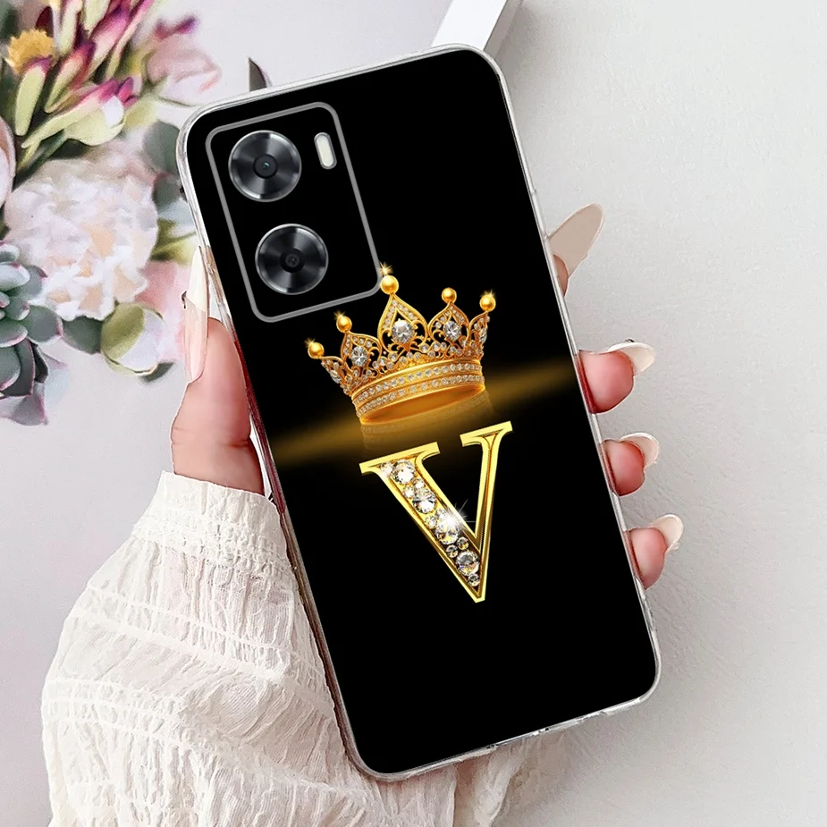 Elegant Crown Letters Soft Silicone Phone Case