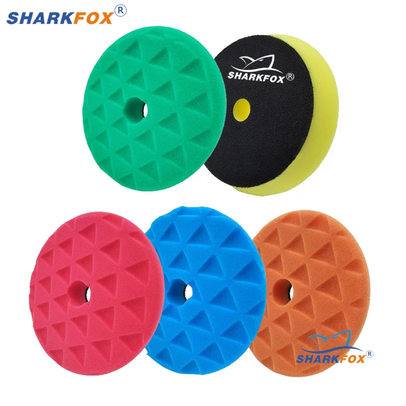 Triangle Foam Sponge Polishing Pads Round Shape 5/6inch For DA/RO/GA Machine