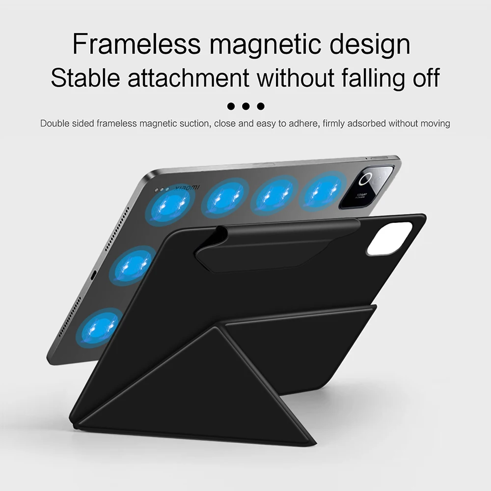 Magnetic Tri-Fold Flip Smart Stand Tablet Case with Y-Fold Design