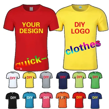 T-shirt personalizzate per tute ad asciugatura rapida, magliette traspiranti per l'estate, stampa gratuita del tuo logo, sportive