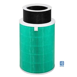 Advanced HEPA Carbon Air Purifier Replacement Filter, Multiple Color Options (Green With RFID)