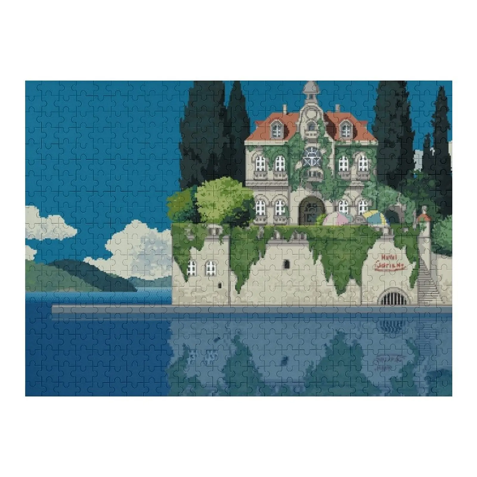 

Hotel Adriano Jigsaw Puzzle Wood Name Toddler Toys Personalized Baby Toy Puzzle