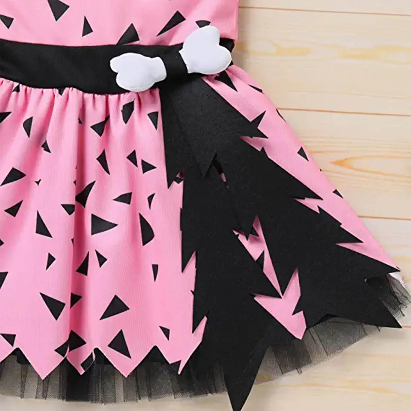 Elegant Girls Halloween Dress Toddler Kids Caveman Costume Dog Bones Historical Cavegirl Mesh Tulle Princess Dress Party Outfits girls dress princess costume kids clothes