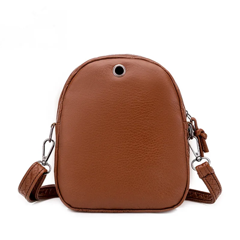 Fashionable Mobile Phone Crossbody Bag, Upgrade Soft Leather Texture Shoulder Bag, Retro Multi Layer Large Capacity Women Bag