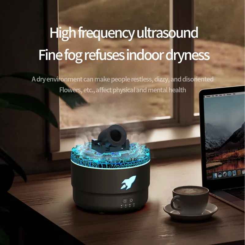 Tехника Xiaomi Cannon Fog Smoke Ring Volcano Aromatherapy Machine Home Office Humidifier Large Capacity Aromatherapy Machine 2