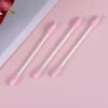 300 Pcs Pink Earbuds Plugs Makeup Tool Cotton Spoon Swabs Beauty Accessories Travel Child 2