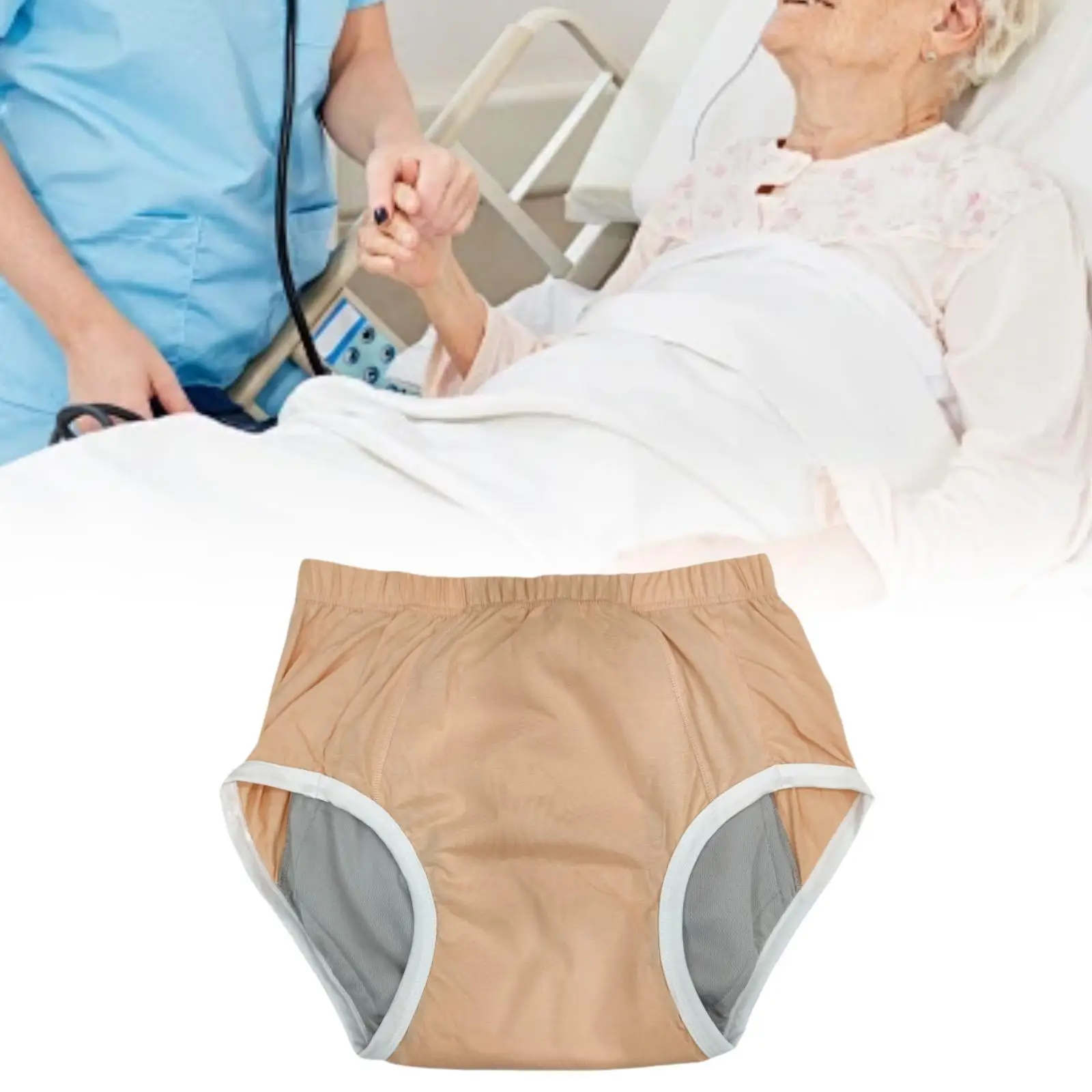 Men Diaper Pants Waterproof Leakproof Reusable Underwear Absorbency for Incontinence Adults Elderly Sleeping Long Time Driving 4