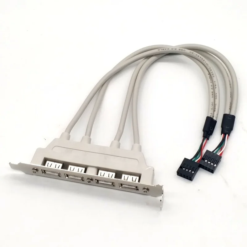 Usb 2.0 Defletor Cabo Hub Portas Usb Externo Expandir Defletor Cabo Computador Placa-mãe Divisor Adaptador - Imagem 5